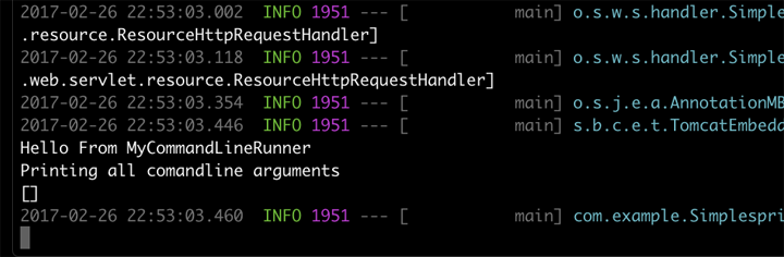 commandlinerunner in spring boot